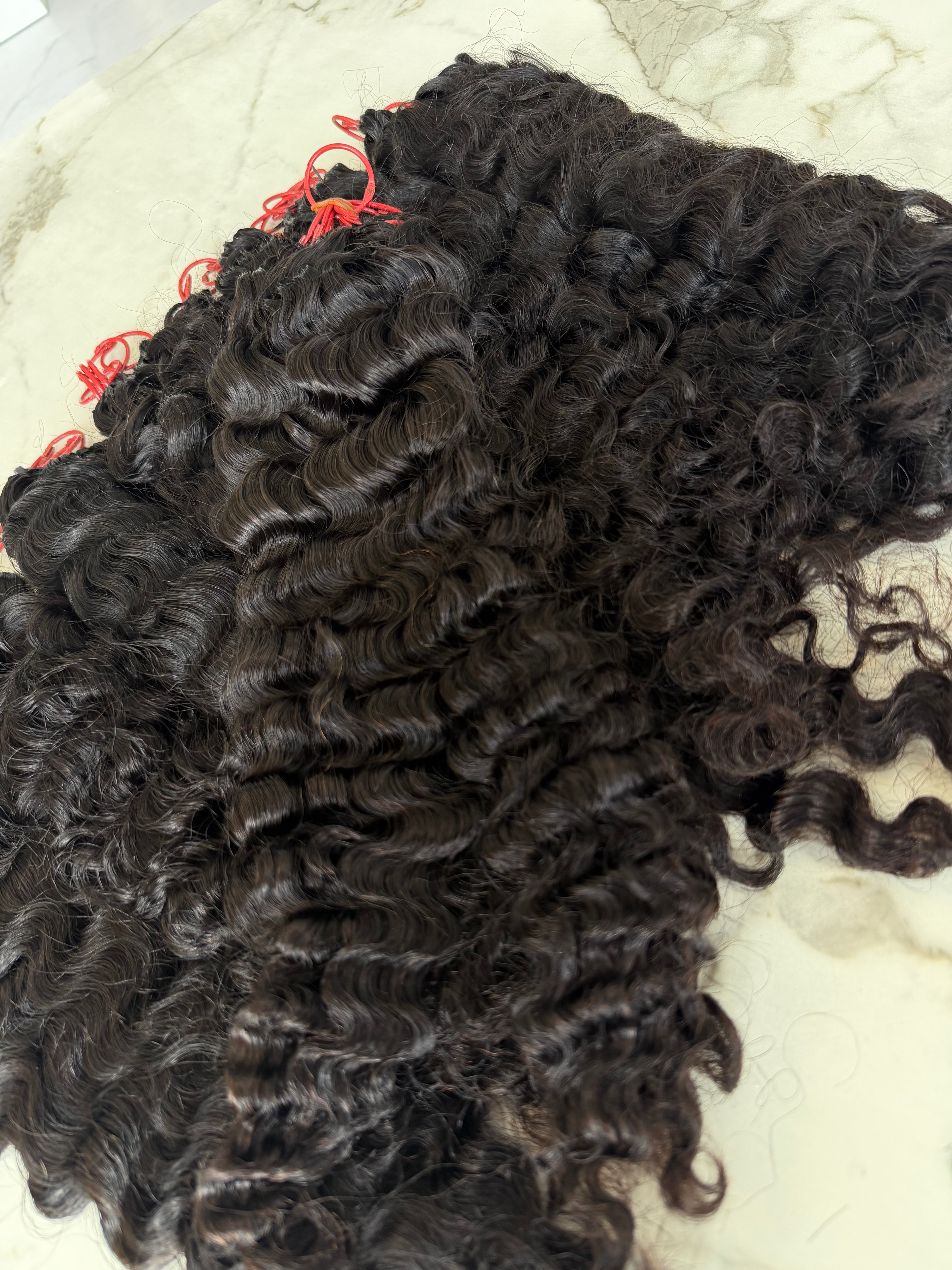 Burmese Curly Miracle Knot Extensions